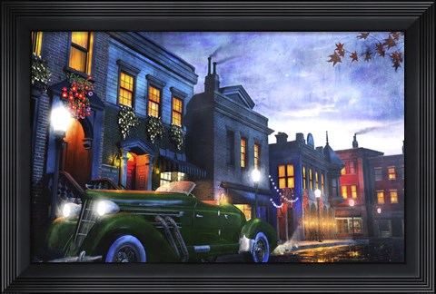 Framed Sleeping City Print