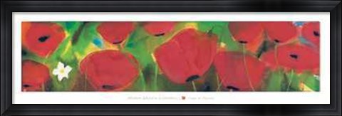 Framed Campo di Papaveri Print
