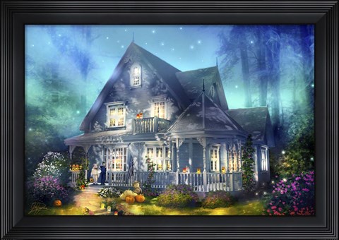 Framed Halloween Lane Print