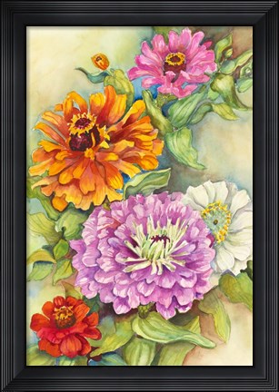 Framed Z for Zinnia Print