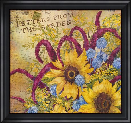 Framed Letters from the Garden II Print