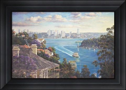 Framed Afternoon Light Sydney Harbour Print