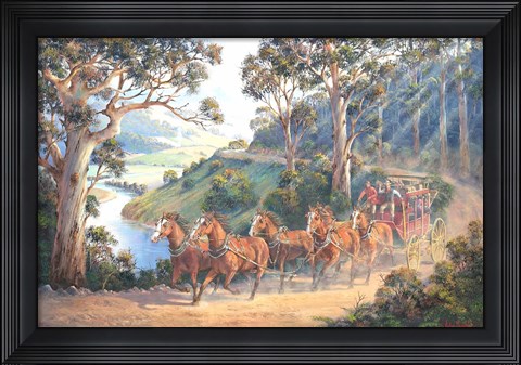 Framed Run Home Print