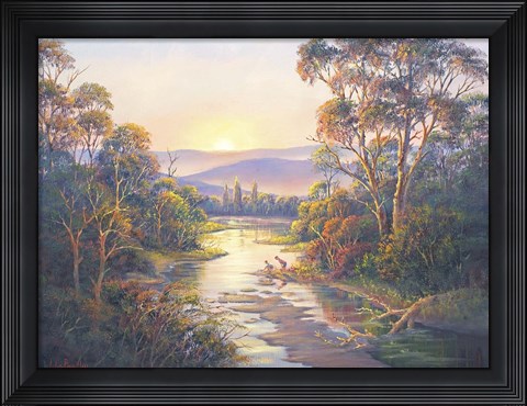 Framed Close Of Day - Paterson Print