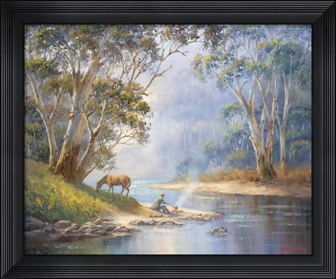 Framed Early Morning - Cuppa Print