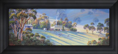 Framed Evening Shadows Mt. George Print