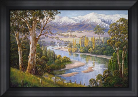 Framed Murray Valley Campers Print