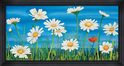Framed Margherite Sul Mare Print