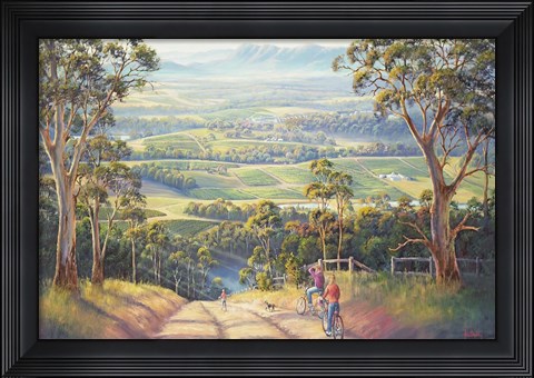 Framed Vineyard Vista Print