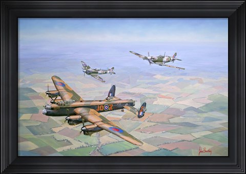 Framed Bringing Home The Straggler Print