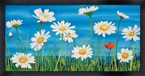 Framed Margherite Sul Mare Print