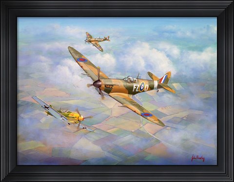 Framed Warriors Of The Sky Print