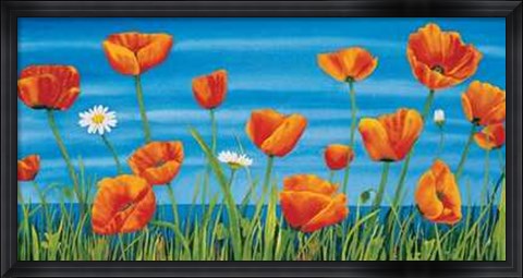 Framed Papaveri Sul Mare Print