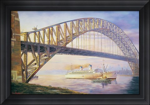 Framed Days Of Steam Print