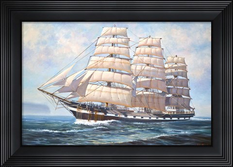 Framed Hms Macquarie Print