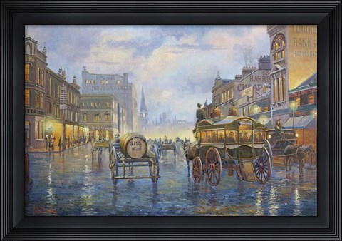 Framed City Lights Print