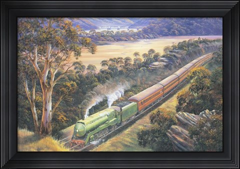 Framed Approaching Cowan Bank Print