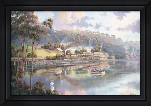 Framed Early Days - Glenrock Lagoon Print