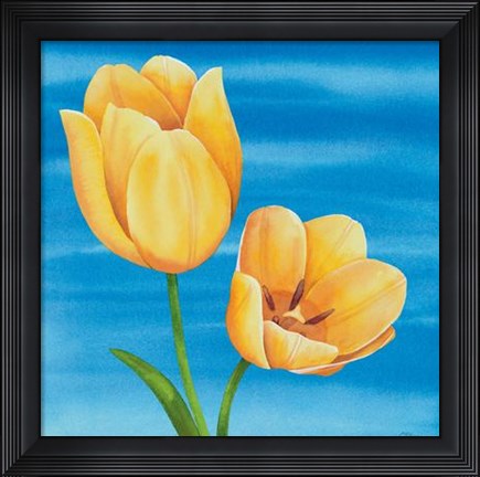 Framed Tulipani Nel Blu Print