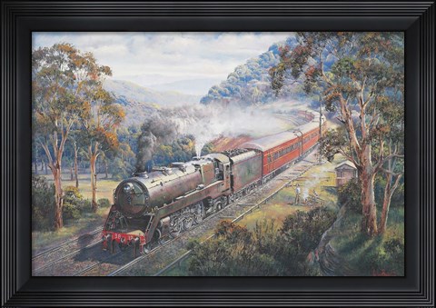 Framed Newcastle Flyer Print