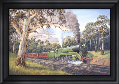 Framed Pacific Class 3829 Print