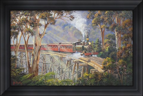 Framed Puffing Billy 2 Print