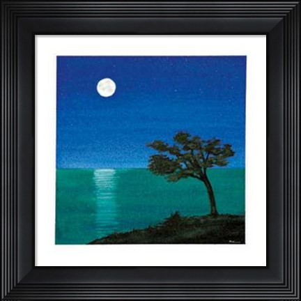 Framed Notturno Mediterraneo II Print