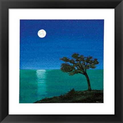 Framed Notturno Mediterraneo II Print