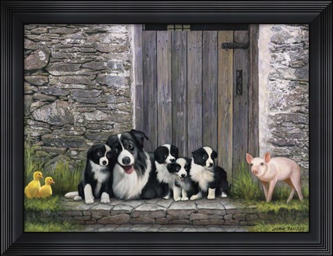 Framed Farm Animal Stable Print