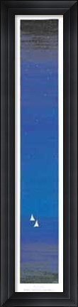Framed Vele Nel Blu Print