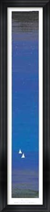 Framed Vele Nel Blu Print