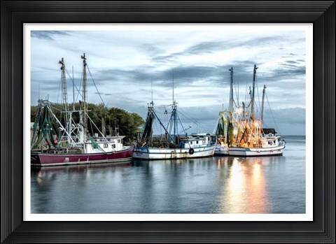 Framed Shrimping Fleet Print
