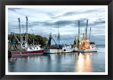 Framed Shrimping Fleet Print