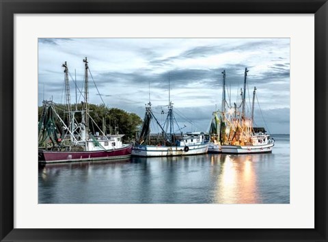 Framed Shrimping Fleet Print