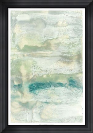 Framed Serene Seafoam II Print