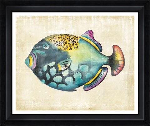 Framed Aquarium Fish IV Print