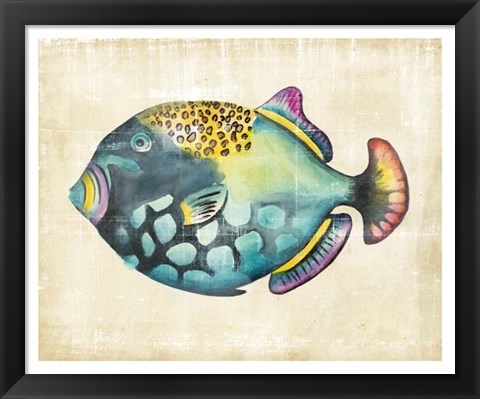Framed Aquarium Fish IV Print
