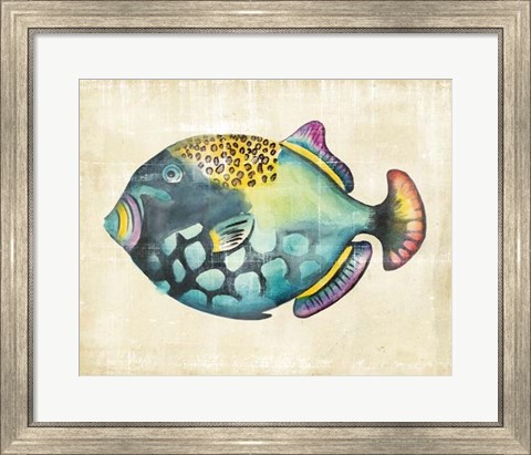 Framed Aquarium Fish IV Print
