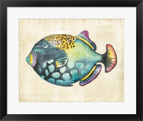 Framed Aquarium Fish IV Print