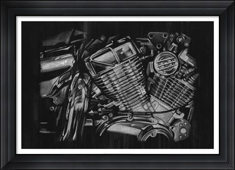 Framed Polished Chrome I Print