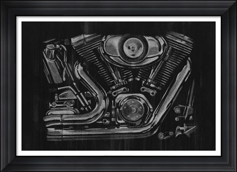 Framed Polished Chrome II Print