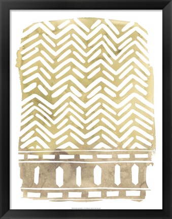 Framed Mud Cloth Motif I Print