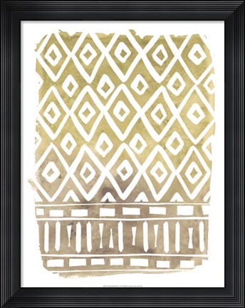 Framed Mud Cloth Motif II Print