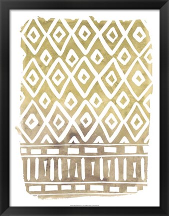 Framed Mud Cloth Motif II Print