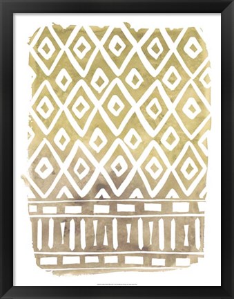 Framed Mud Cloth Motif II Print