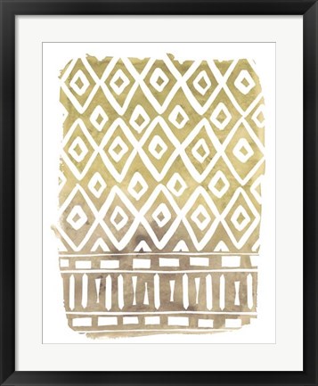Framed Mud Cloth Motif II Print