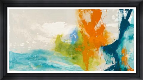Framed Tidal Abstract I Print