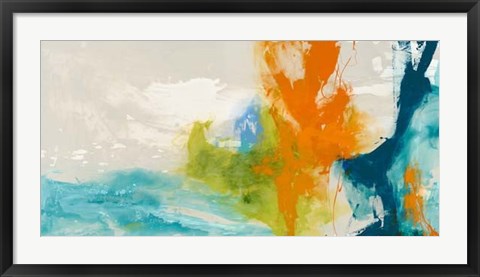 Framed Tidal Abstract I Print