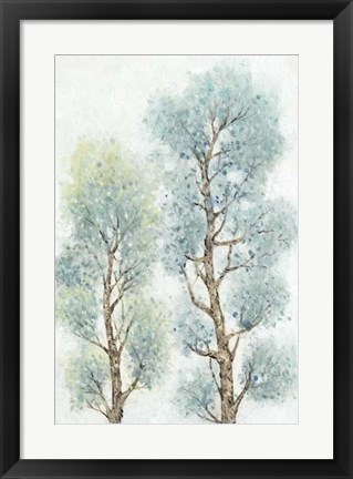 Framed Tranquil Tree Tops II Print