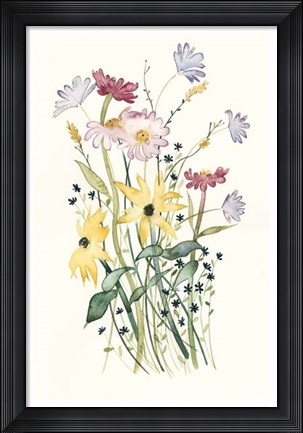 Framed Wildflower Watercolor II Print